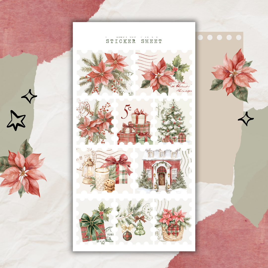 classic christmas sticker sheet bundle – ArtStudioLea