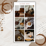 coffee break pictures sticker sheet set