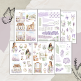lavender pistachio sticker sheet bundle