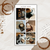 coffee break pictures sticker sheet set