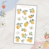 summer fruits sticker sheet set