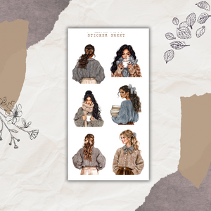 rainy September sticker sheet