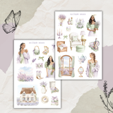 lavender pistachio sticker sheet bundle