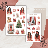 candy cane sticker sheet bundle