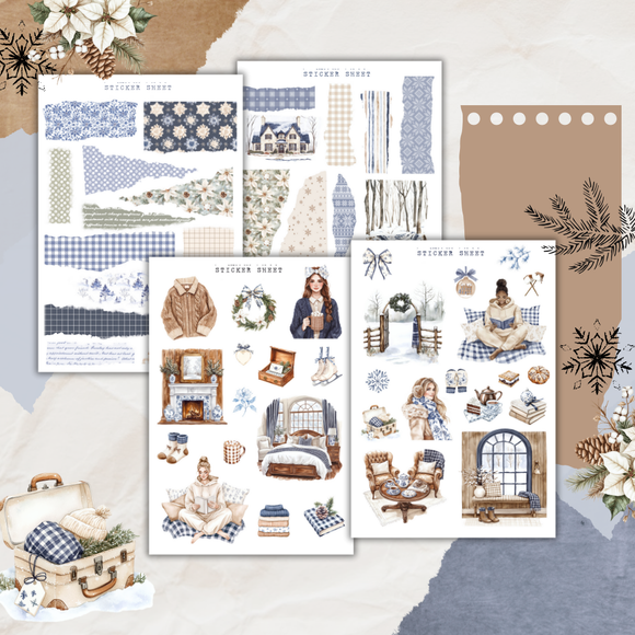 winter residence sticker sheet bundle