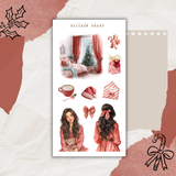 candy cane sticker sheet bundle