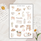 soft cottage sticker sheet