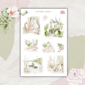 whimsical chateau sticker sheet bundle