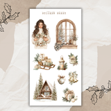 wooden cabin sticker sheet bundle