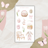 Pastell pink easter sticker sheet bundle