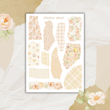 sunny florals sticker sheet bundle