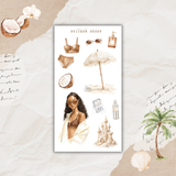 coconut dune sticker sheet set