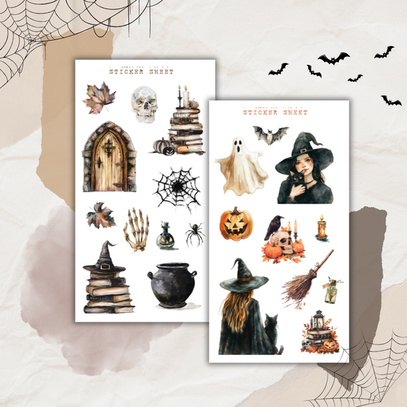 halloween season sticker sheet