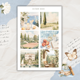 old money summer sticker sheet set