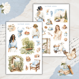 old money summer sticker sheet set
