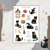 spooky cats sticker sheet