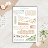 coconut dune sticker sheet set