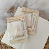 vintage paper set, 32 pieces of ephemera, paper sheets and cut outs