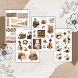 stay cozy sticker sheet bundle