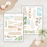 coconut dune sticker sheet set