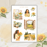 sunflower bliss sticker sheet bundle