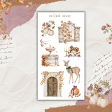 autumn chateau sticker sheet