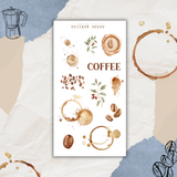 coffee and denim sticker sheet bundle