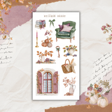 autumn chateau sticker sheet