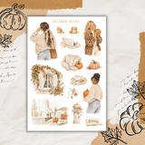 pumpkin season sticker sheet bundle