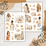 pumpkin season sticker sheet bundle