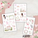 soft love sticker sheet bundle