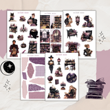 haunted bookstore sticker sheet bundle