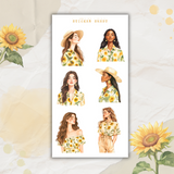 sunflower bliss sticker sheet bundle