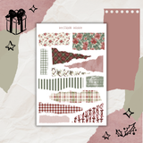 velvet christmas sticker sheet bundle