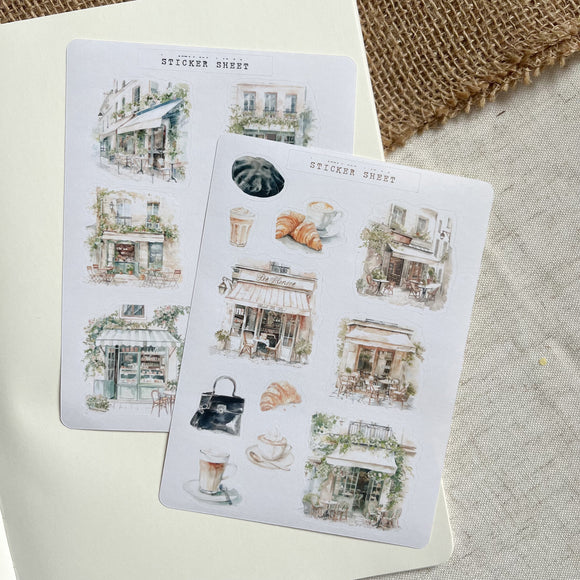 a day in Paris  sticker sheet