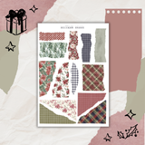 velvet christmas sticker sheet bundle
