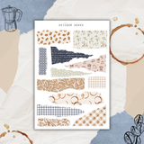 coffee and denim sticker sheet bundle