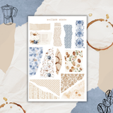 coffee and denim sticker sheet bundle