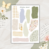 sweet farm life sticker sheet set