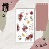 velvet christmas sticker sheet bundle