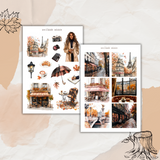autumn in Paris sticker sheets