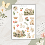 sweet farm life sticker sheet set