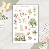 sweet farm life sticker sheet set