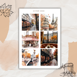 autumn in Paris sticker sheets