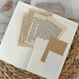 vintage paper set, 32 pieces of ephemera, paper sheets and cut outs