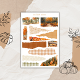 autumn walk in nature sticker sheet