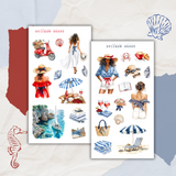 French riviera sticker sheet bundle