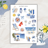 greek island sticker sheet bundle