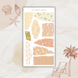 coastal chic sticker sheet