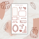 pink harvest sticker sheet bundle